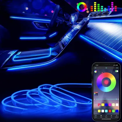 Wireless LED Strip Light for Car Dashboard Ambient Lighting
