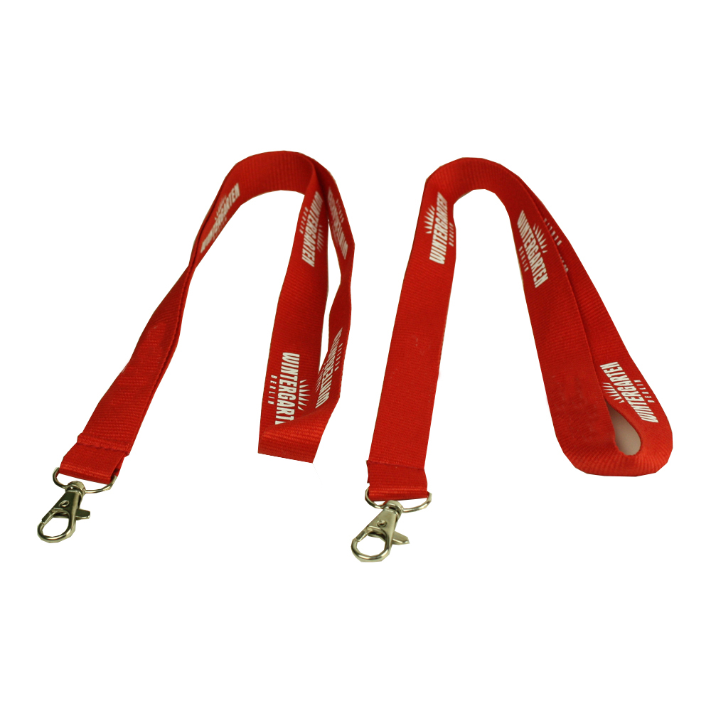 Red Printing Lanyard mit Ausweishalter