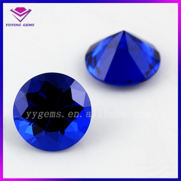 High Quality 5MM Round Shape 113# Sapphire Blue Spinel Loose Gemstone