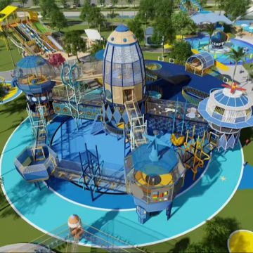 Professional Amusement Park Design: Unpowered Outdoor Playground Equipment for Kids