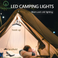 Camping Portable LED Lanterna recargable de camping retro recargable