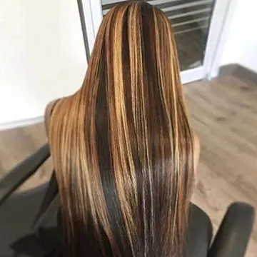 Highlight Wig Vendor Wholesale 1b Honey Blonde Ombre Hair Wig With Dark Roots Mink Peruvian Virgin Human Hair HD Lace Front Wig