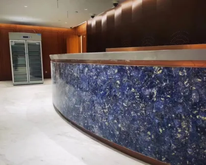 Luxury Lapis Lazuli Blue Agate Slab Tiles