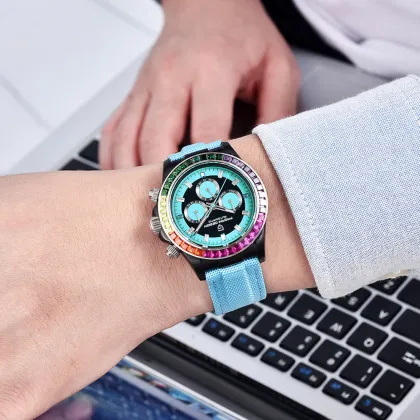 Durable Men's Automatic Mechanical Watch - Waterproof Steel Outdoor Wear-Resistant Hollow Watch