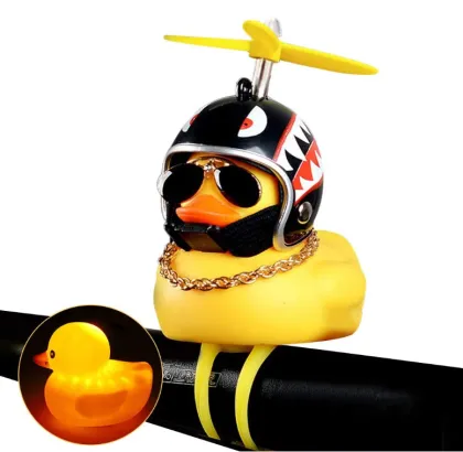 Turbo Duck: Electric Bike Bell with Safety Helmet and Lights