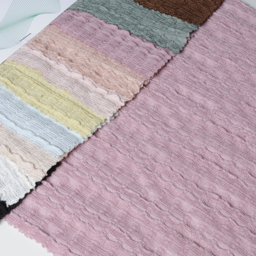 Tejido de punto por urdimbre Jacquard de rayas para prendas de vestir