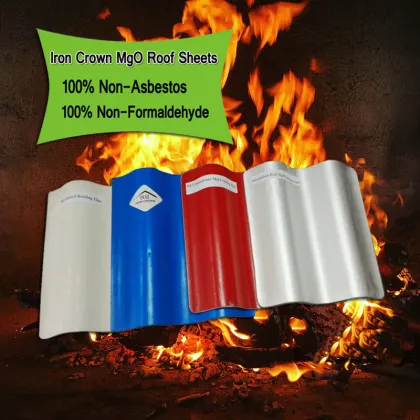 Anti-frostbite Fireproof No-asbestos MgO Roofing Sheets