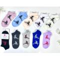 Colored polka dot casual socks