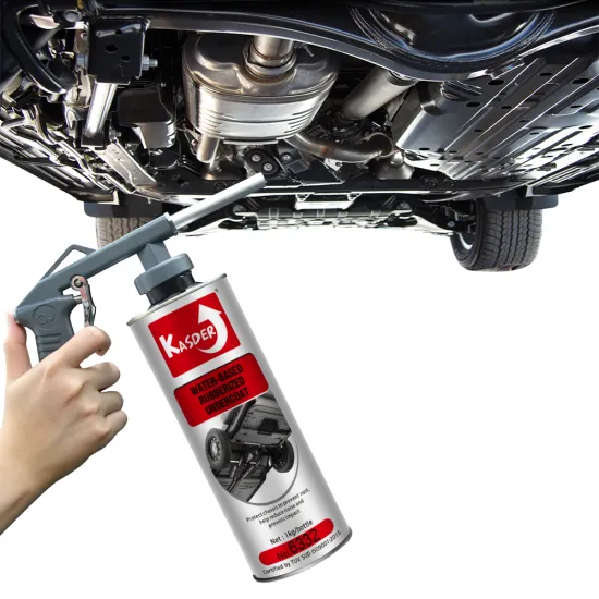 Black Rubberized Undercoat Paint Spray for Auto Vehicle Chassis