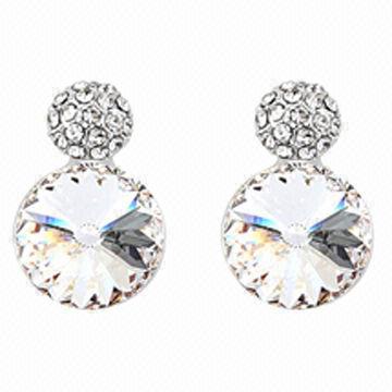 Stud earrings, available in mixed colors