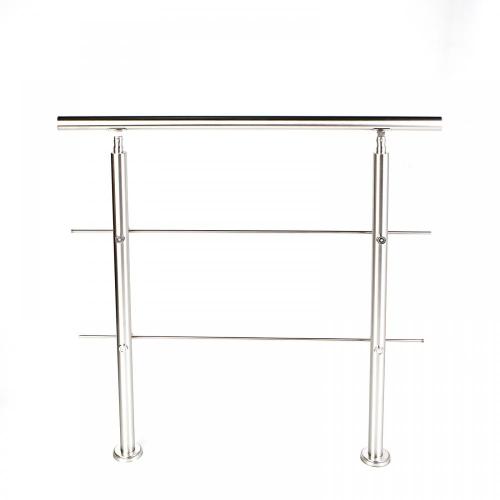 Floor Mounted Free Declination Stainless Steps Handrail