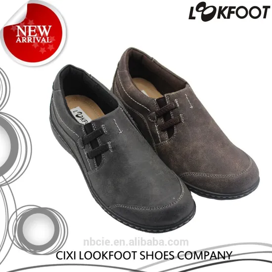 Pu injection old lady style 2015 popular ladies shoes