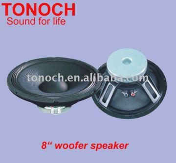 Professional PA speaker woofer with edge and iron cone frame
