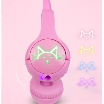 Auriculares de modernas Bluetooth Kids con TF Card Cat Music Headsets