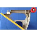 Escalón de aluminio de 1000 mm con rodillos rojos para escaleras mecánicas 9300