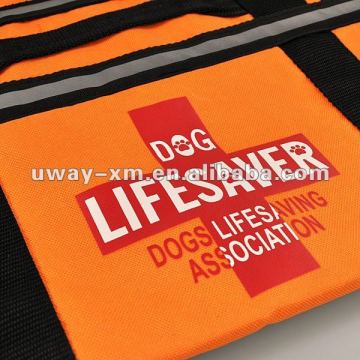 UW-DLJ-019 Outward swimming training, orange pet life jacket for large dogs,dog life jacket