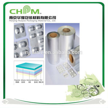 plastic coated cold forming aluminum foil for drug packaging