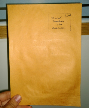 Half-cut Detachable Ticket Envelope Kraft Repair Feedback Paper Bag Pocket Printed Customize