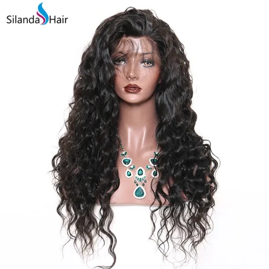 Silanda Hair #1B Remy Full Lace Human Hair Wigs Body Wave