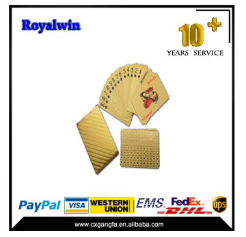 999.9 gold playing cards