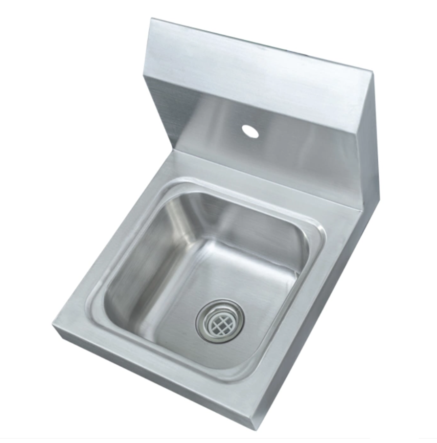 Durable stainless steel wall-mounted wash basin