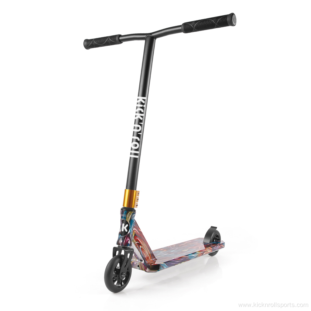 Hic System Beginner Steel Bar Pro Stunt Foot Kick Bike Scooter a la venta con empuñadura