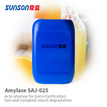Zure amylase SAJ-025 voor het verduidelijken van sap