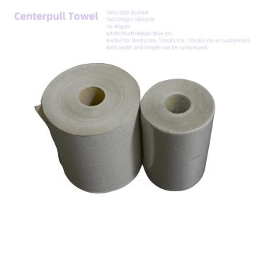 Brown 2Ply Quilted Centerpull 타월은 대부분의 디스펜서에 맞습니다