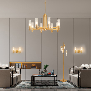 Hanging Lamp Indoor Dining Room Living Room Decorative Glass Metal E12 Chandelier Pendant Light