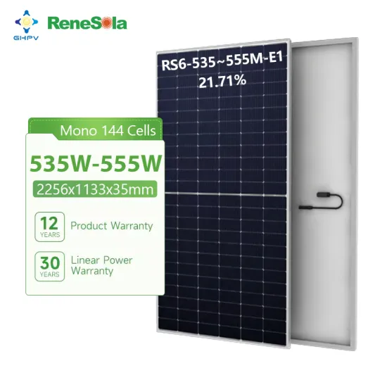 Renesola High-Power P-Type Solar Panels: 535W, 540W, 545W, 555W & 550W Modules for Residential Roof Shingles