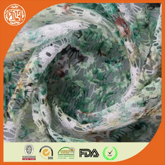 Beautiful paper printed Dress lace fabric korea fashion