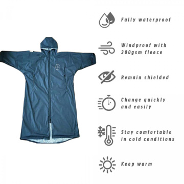 waterproof changing robe windproof parka coat