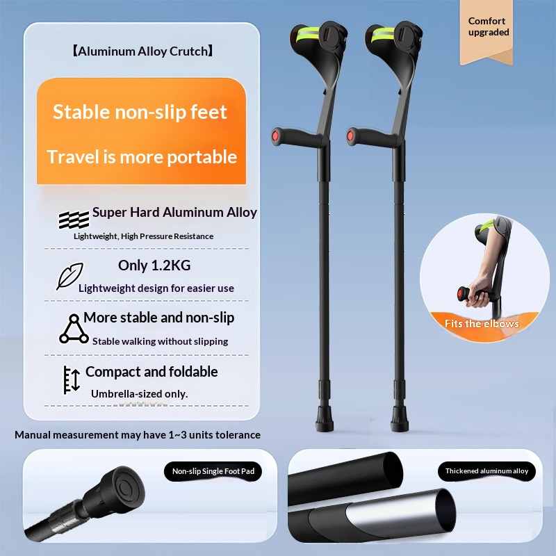 Aluminum Alloy Double Crutch for Medical Rehabilitation - View 5