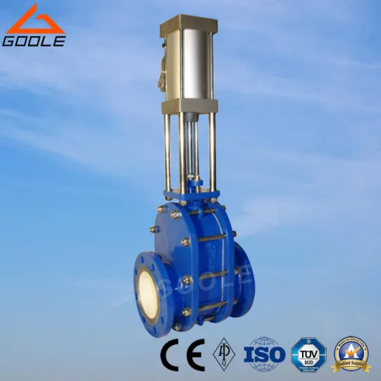 Pneumatic Ceramic Double-Disc Gate Valve (GZT644TC)