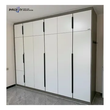 Minimalist Italian All-Aluminum Clothes Wardrobe Closet for Bedroom