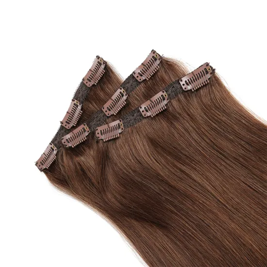 Different Colors Clip In Hair Extension 3 Pieces Cuticle Aligned Raw Virgin 12A Brazilian Hair 100% Remy Human Hair Extensions