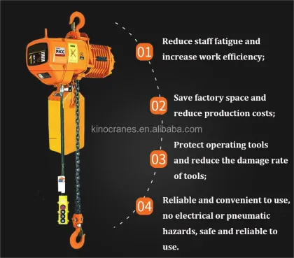 HHBB KITO Harga Mobile Electric Chain Hoist with Trolley - 1ton to 5ton