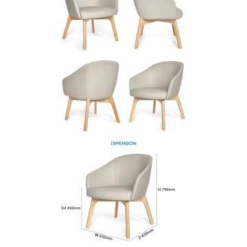 Sillas de recepción de oficina de espuma de molde de alta resiliencia