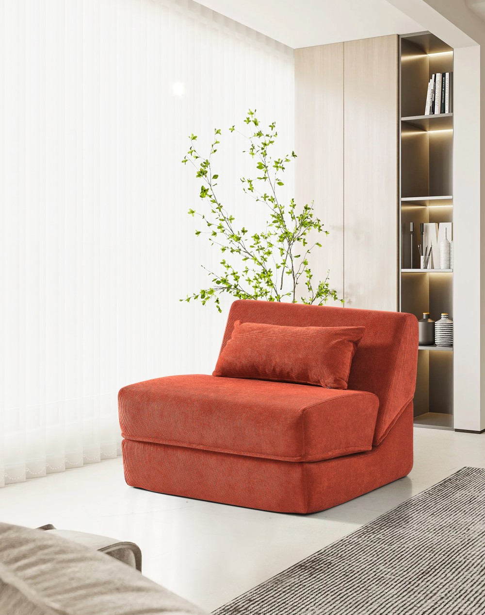 Elegante divano pieghevole per soggiorni moderni