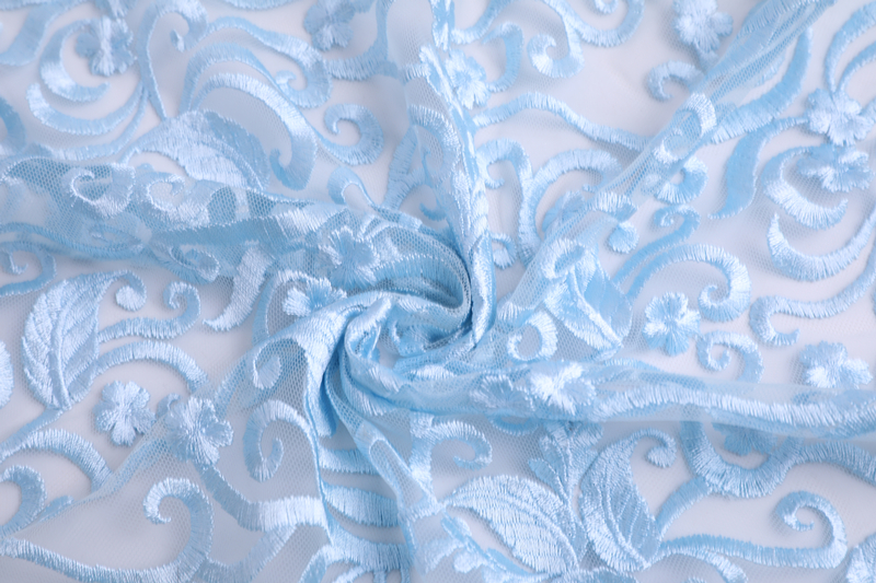 Leaf Embroidery Fabric 