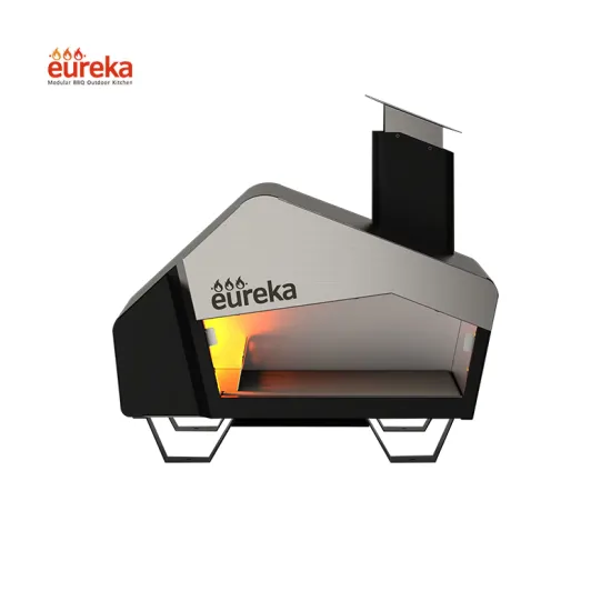 Fast Cooking Dual Fuel 13 Inch Commercial Gas Outdoor Italian Wood Pizza Oven