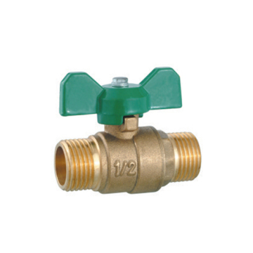 Brass ball valves with butterfly handle