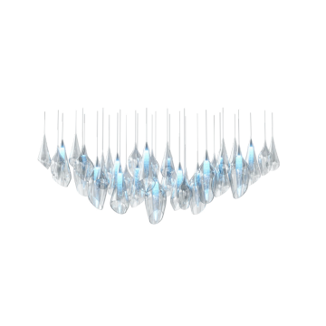 Modern Lobby Vill decoration glass Crystal hotel Chandeliers
