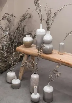 Irregular Ceramic Gourd Shape Vase for Home Decor