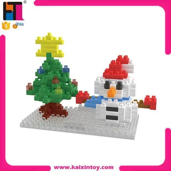 wholesale x-block mini snowman building block brick contruct toy