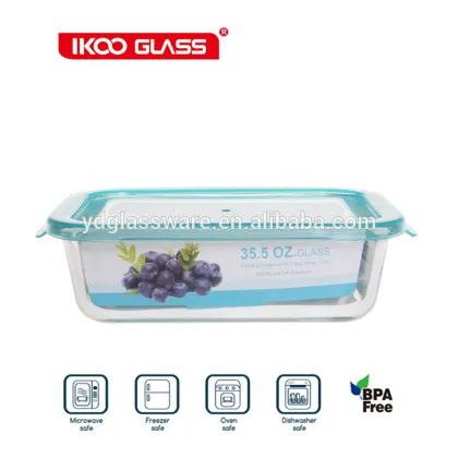 pyrex glass food container glass food storage box non snap lid