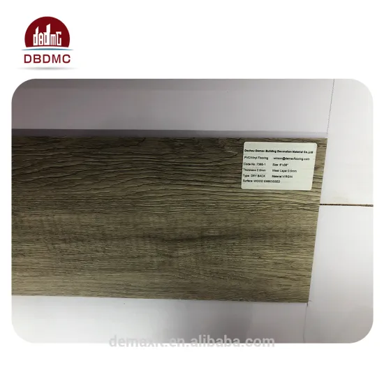 5.0mm Waterproof Wood Look Loose Lay Vinyl Flooring PVC Plank