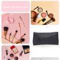 Bolsa de maquillaje PU de Lychee Print PU Portable de maquillaje