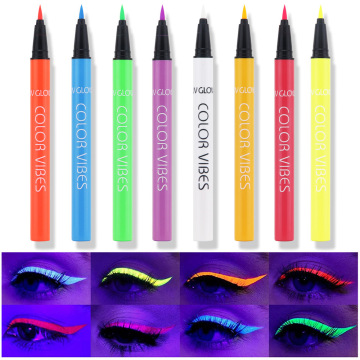 เปล่งประกายในสีเข้มสีเข้มปากกา - Neon Matte Fluorescent Waterproop Vegan Makeup Eyeliner Pencil