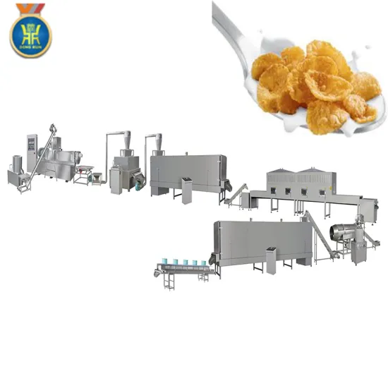 different capacity double screw corn puffs extruder machine